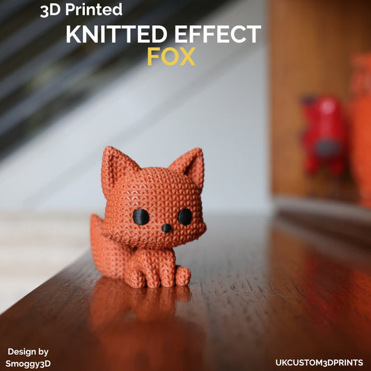 3D Printed Fox - Knitted Effect