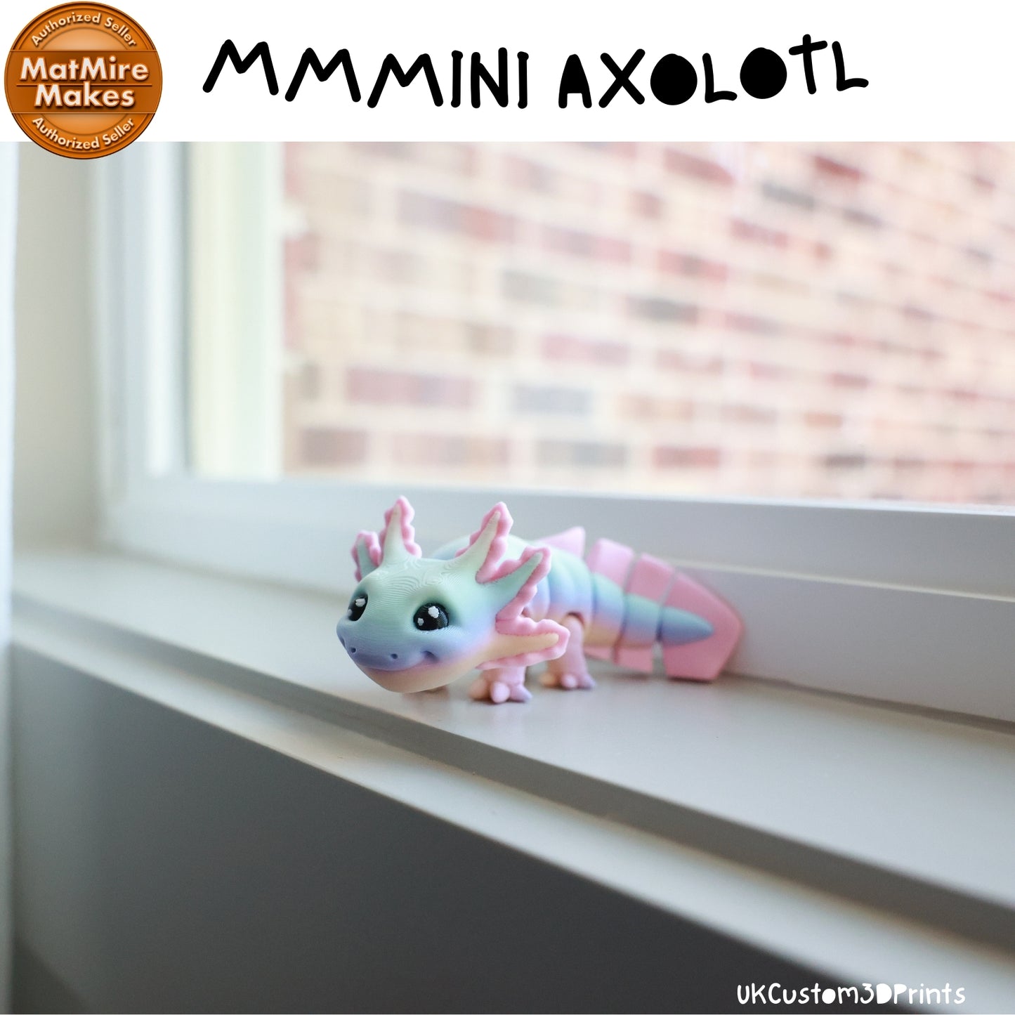 MMMini Axolotl Fidget - Optional Keychain