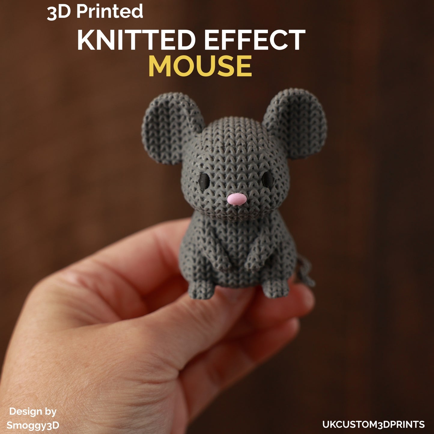 3D Printed Mouse - Knitted Effect