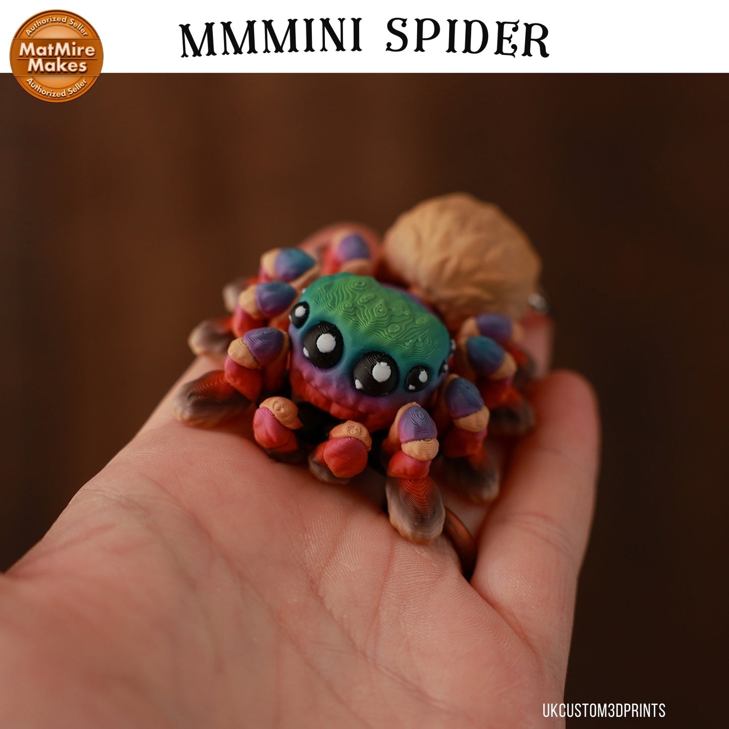 MMMini Spider Fidget - Optional Keychain