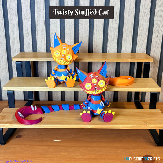 3D Printed - Twisty Stuffed Cat