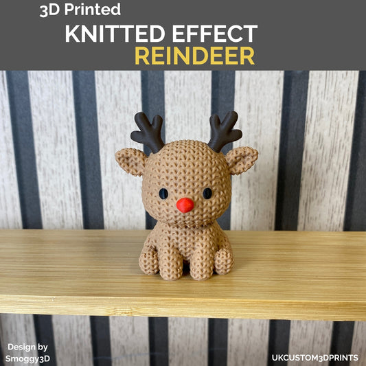 3D Printed Reindeer - Knitted Effect