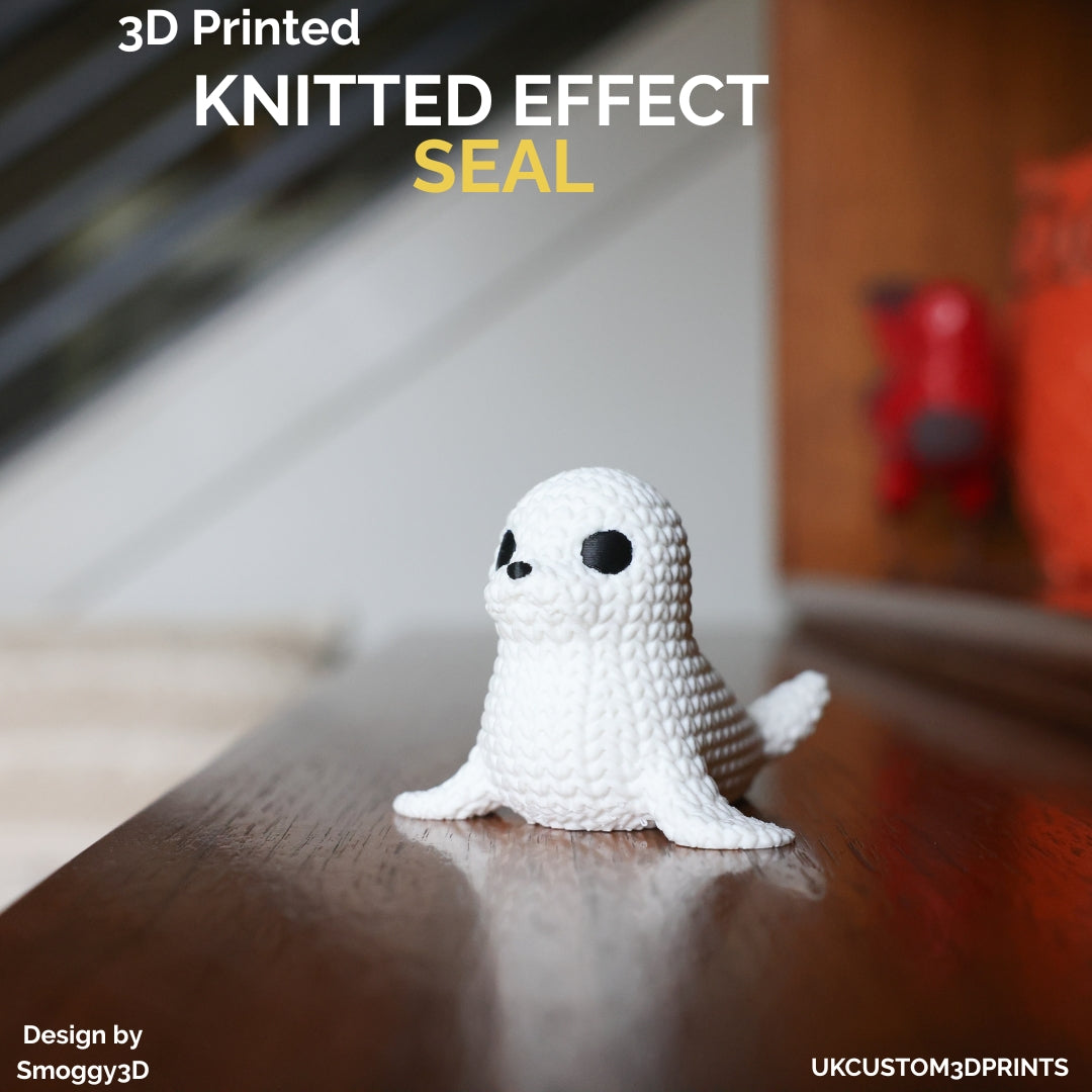 3D Printed Seal - Knitted Effect