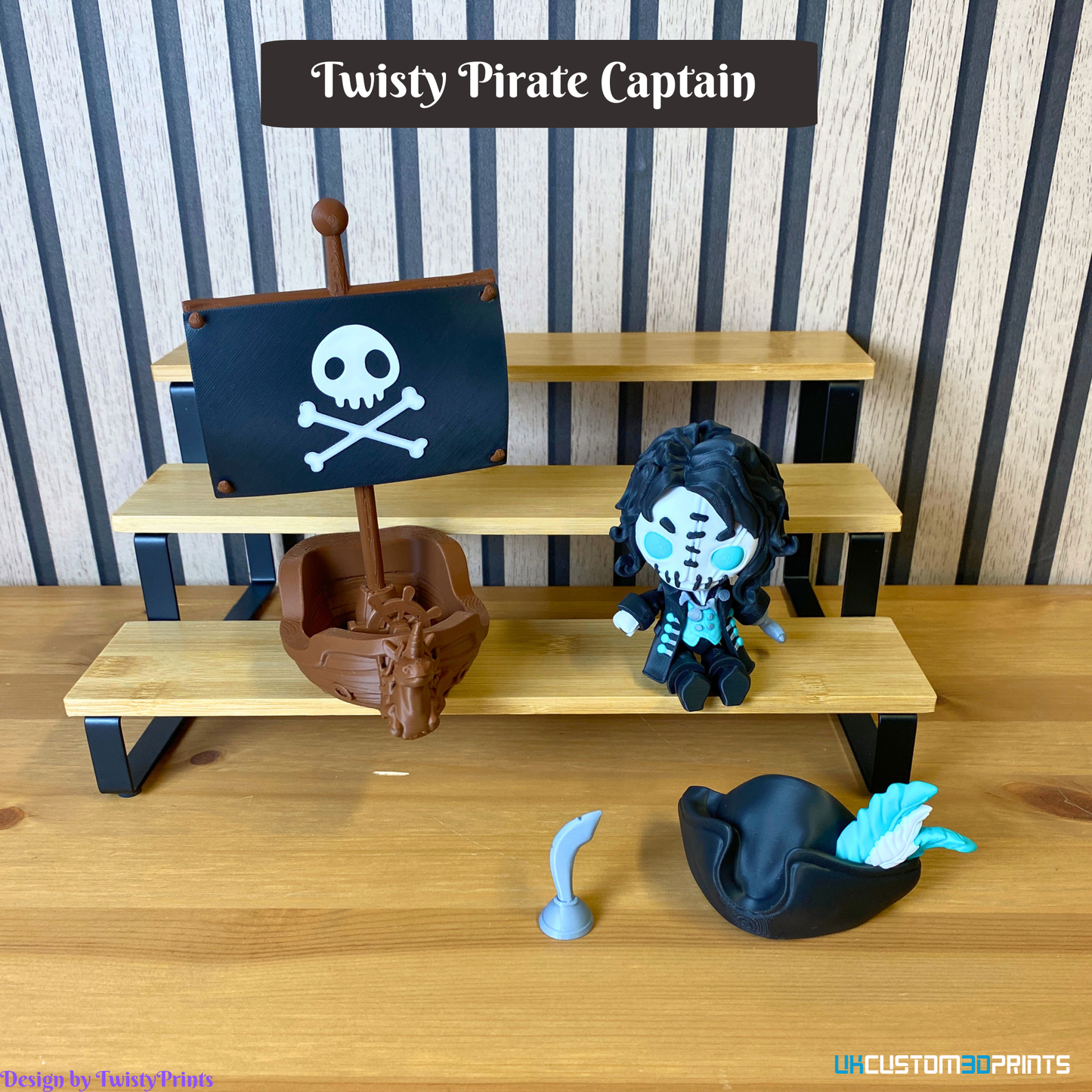 3D Printed - Twisty Pirate Captain