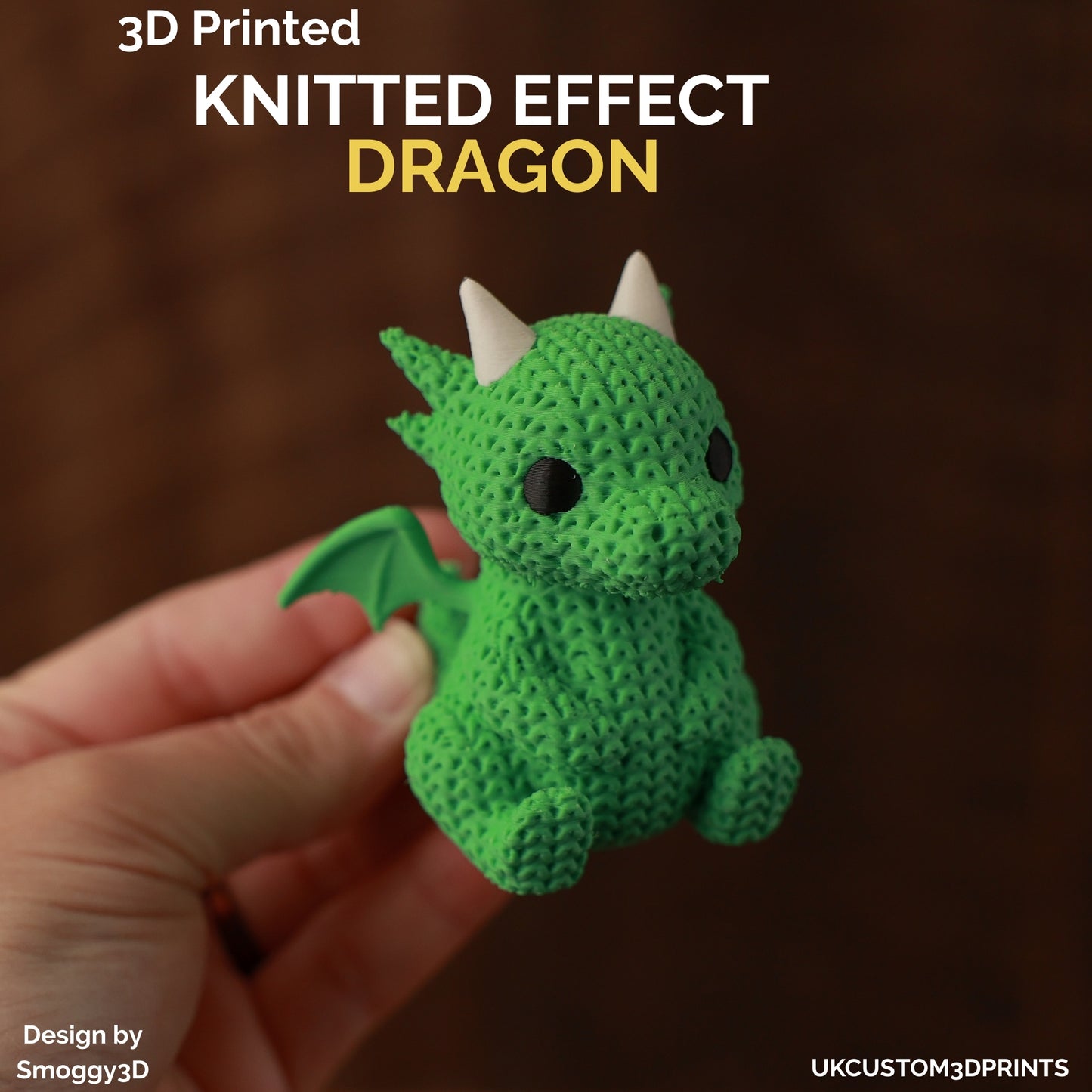 3D Printed Dragon - Knitted Effect
