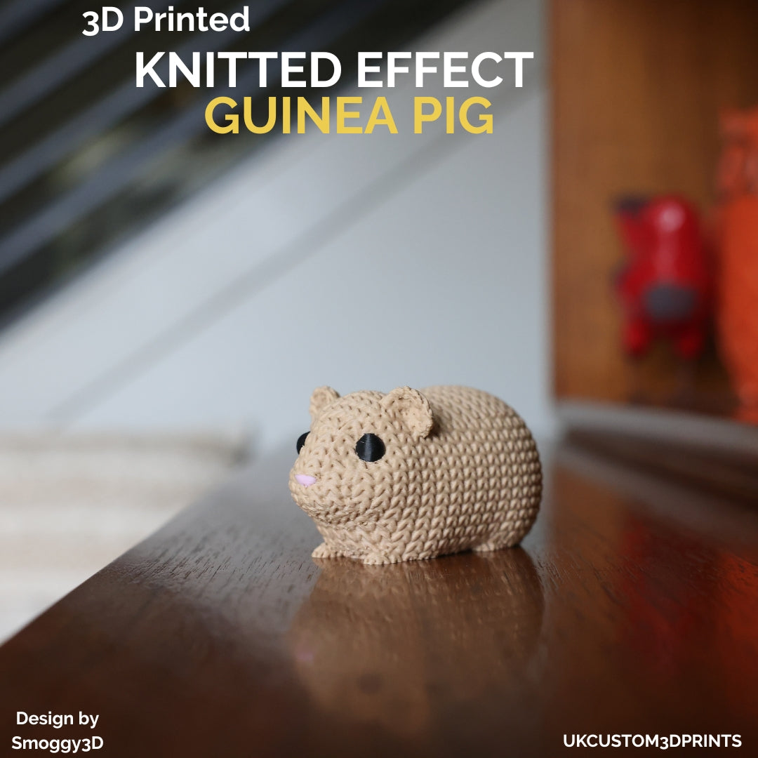 3D Printed Guinea Pig - Knitted Effect