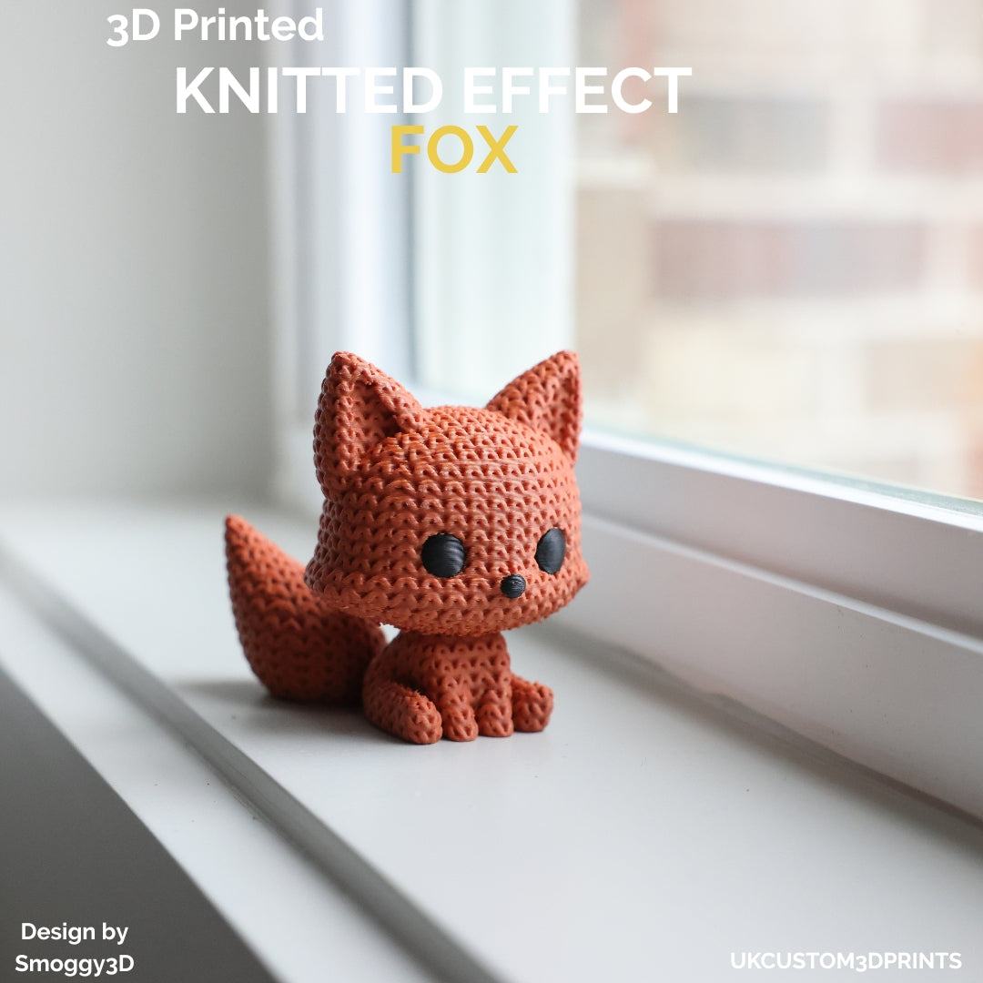3D Printed Fox - Knitted Effect