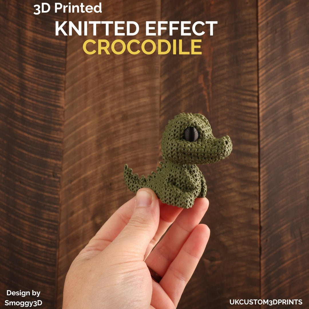 3D Printed Crocodile - Knitted Effect