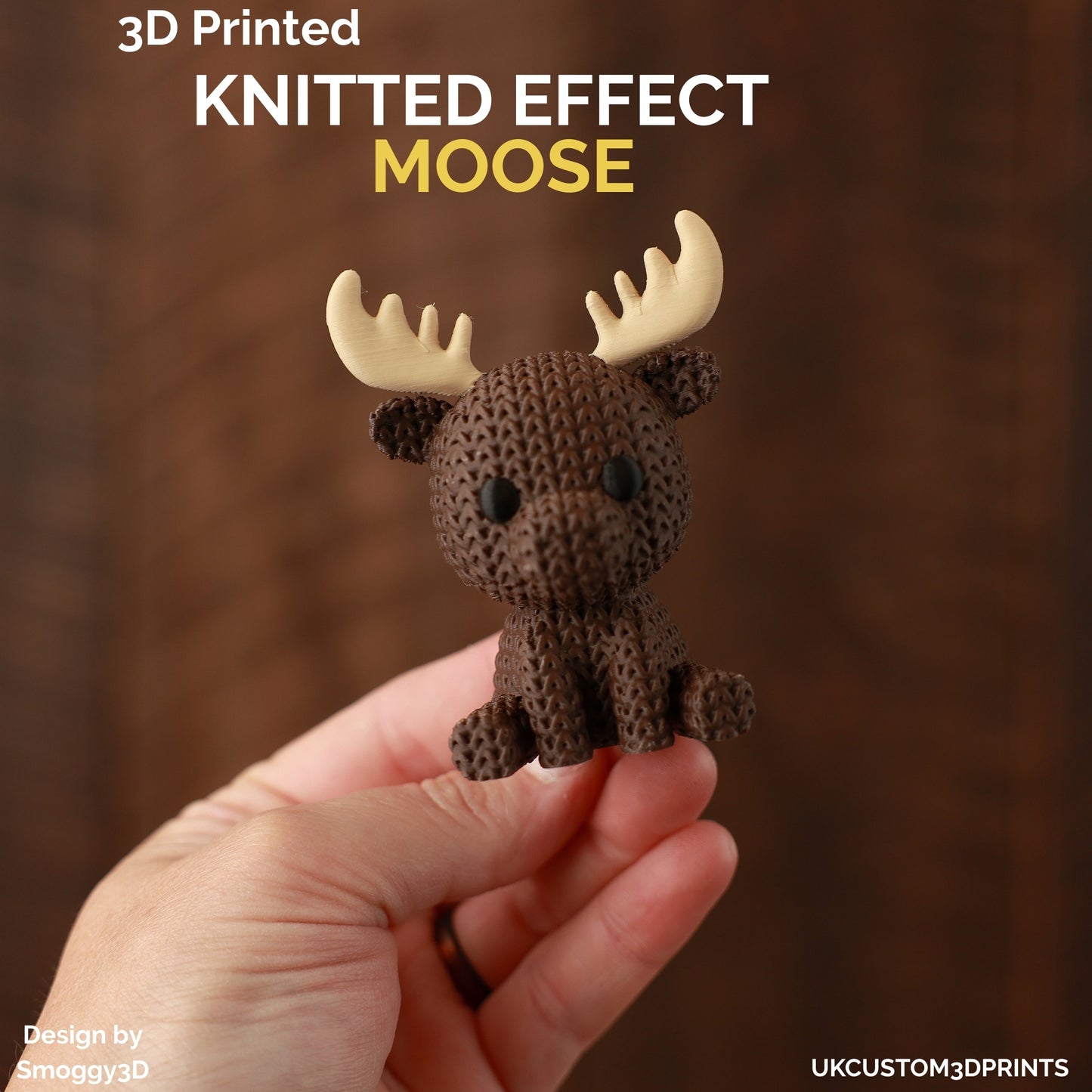 3D Printed Moose - Knitted Effect