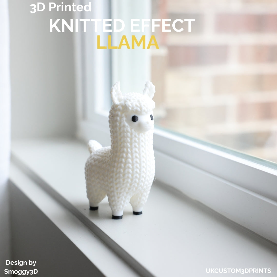 3D Printed Llama - Knitted Effect