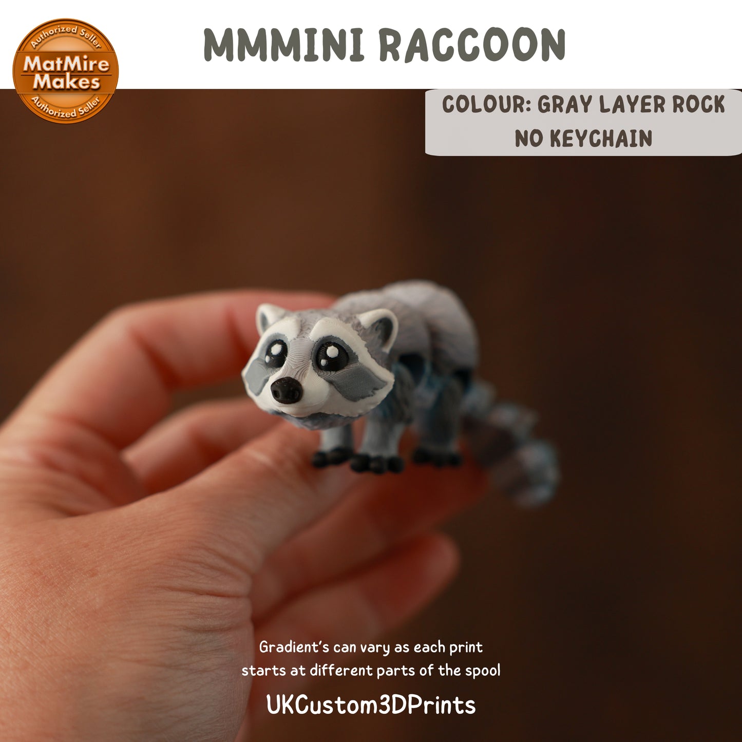 MMMini Raccoon Fidget - Optional Keychain