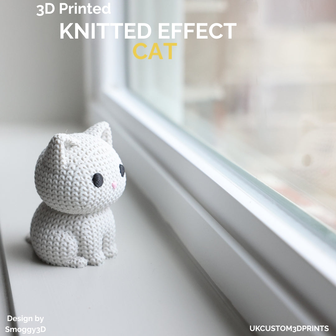 3D Printed Cat - Knitted Effect