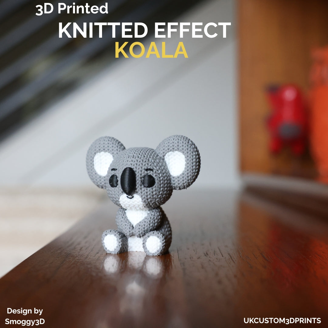 3D Printed Koala - Knitted Effect