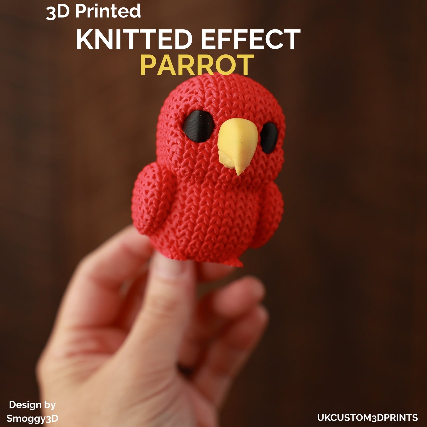 3D Printed Parrot - Knitted Effect