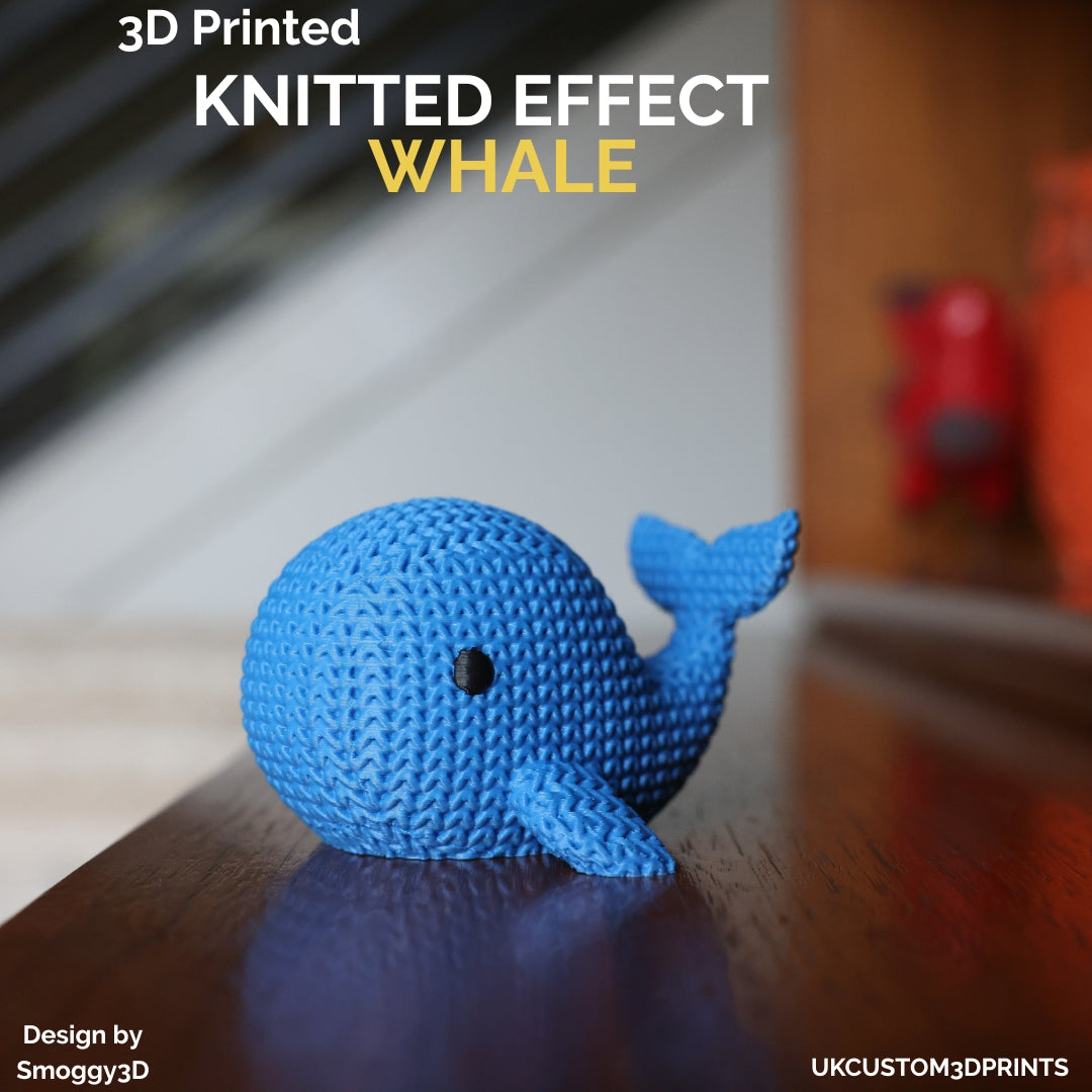 3D Printed Whale - Knitted Effect