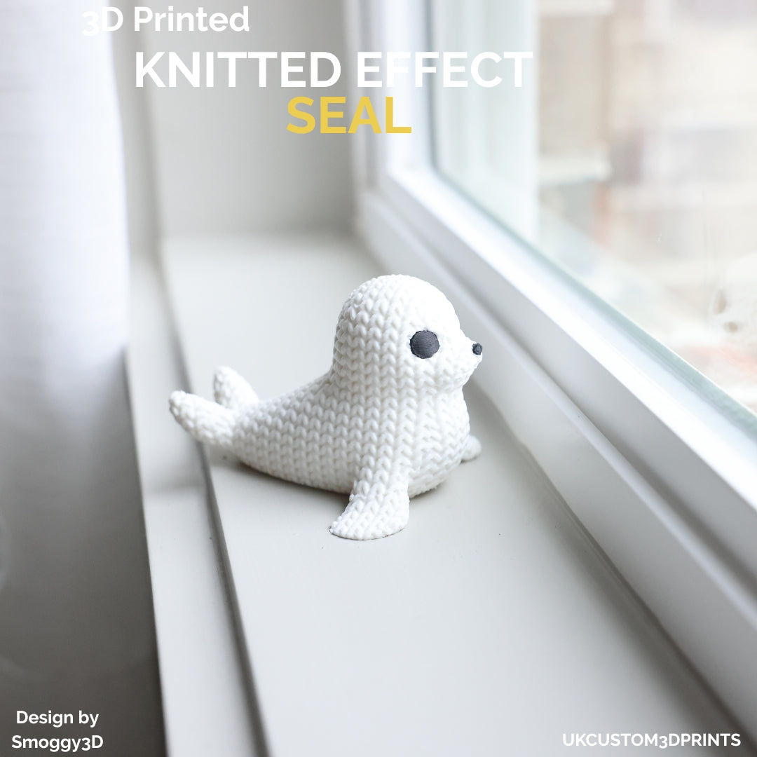 3D Printed Seal - Knitted Effect