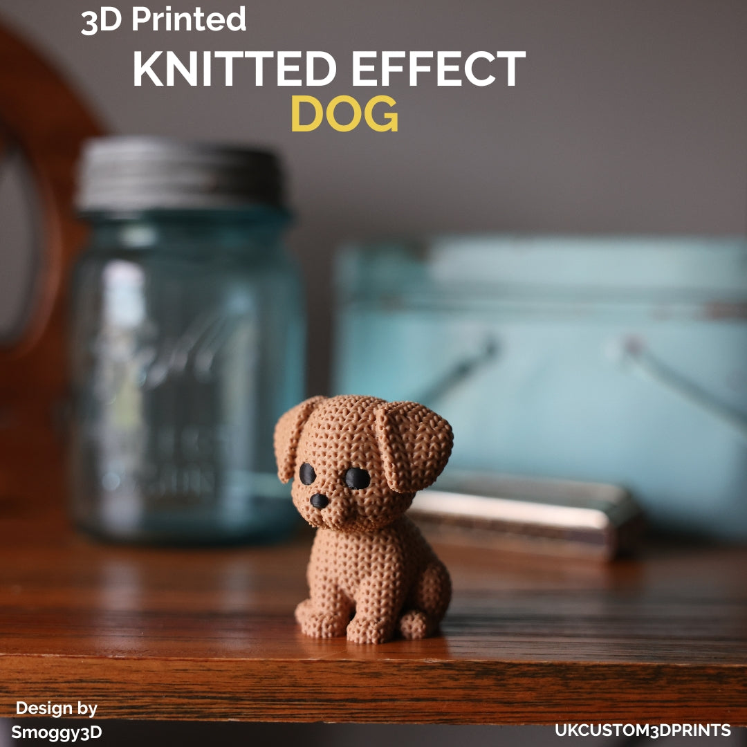 3D Printed Dog - Knitted Effect