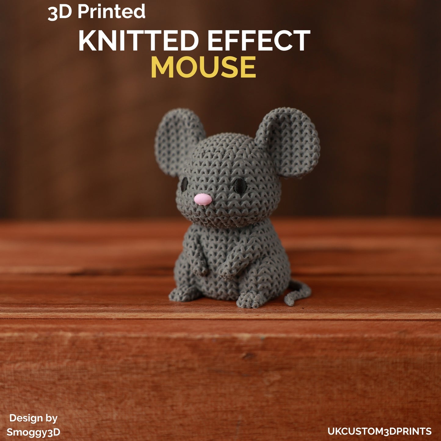 3D Printed Mouse - Knitted Effect