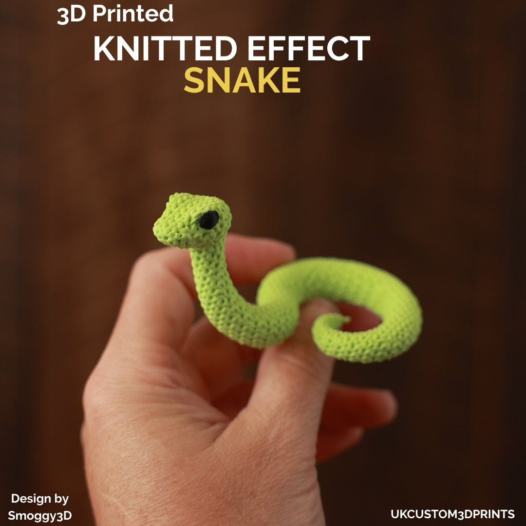 3D Printed Snake - Knitted Effect