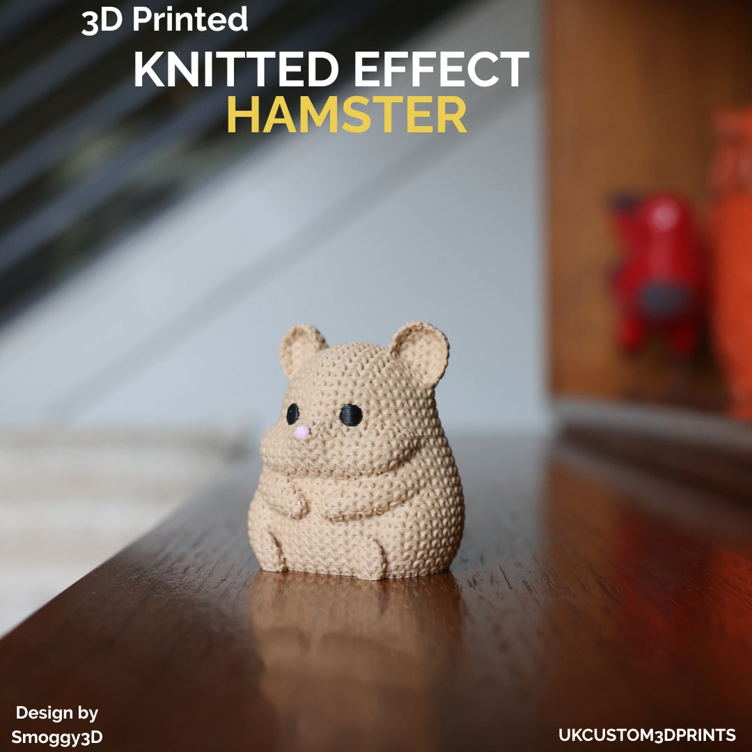 3D Printed Hamster - Knitted Effect