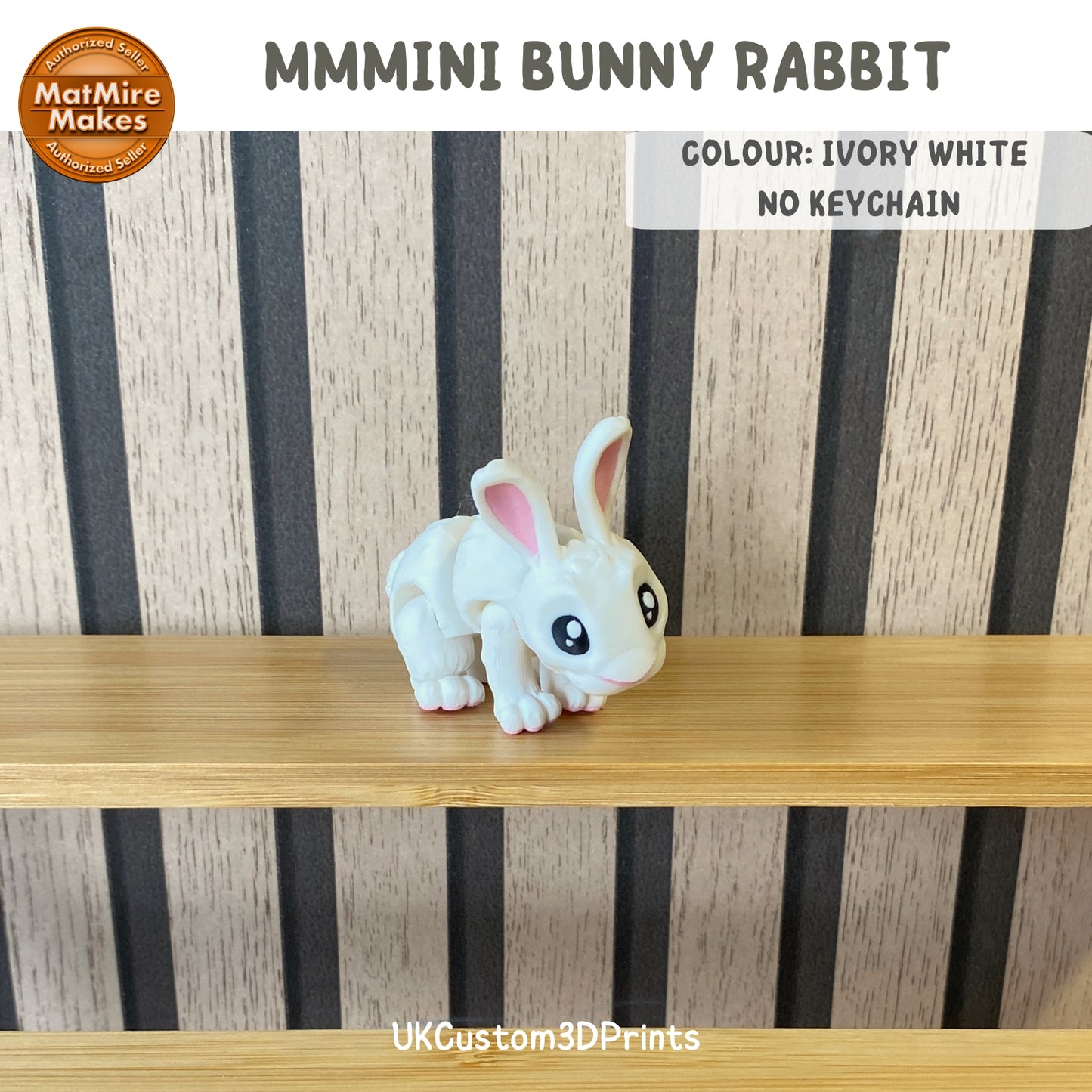 MMMini Bunny Rabbit Fidget - Optional Keychain