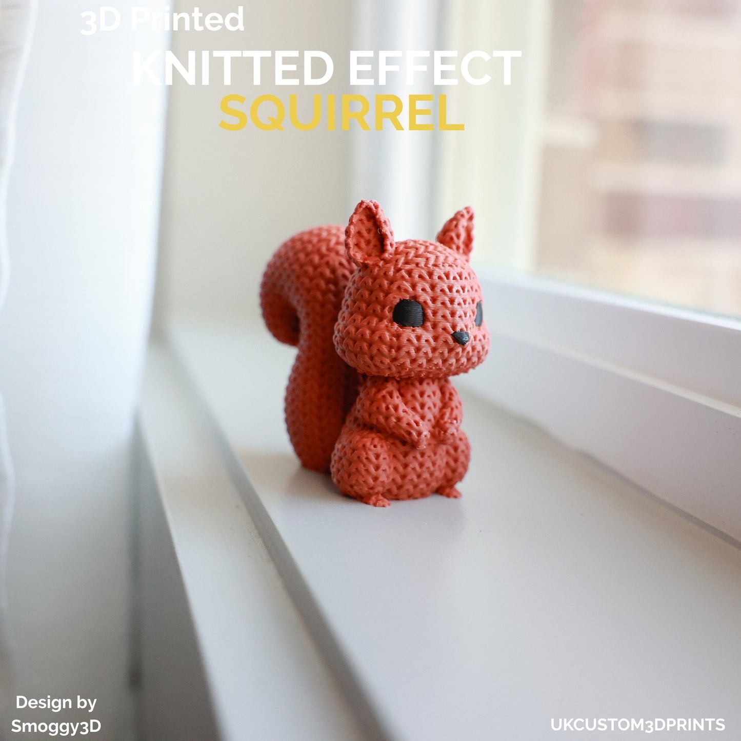 3D Printed Squirrel - Knitted Effect