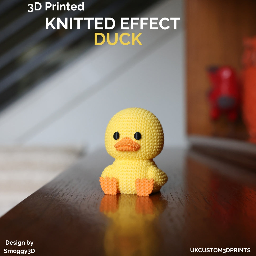 3D Printed Duck - Knitted Effect