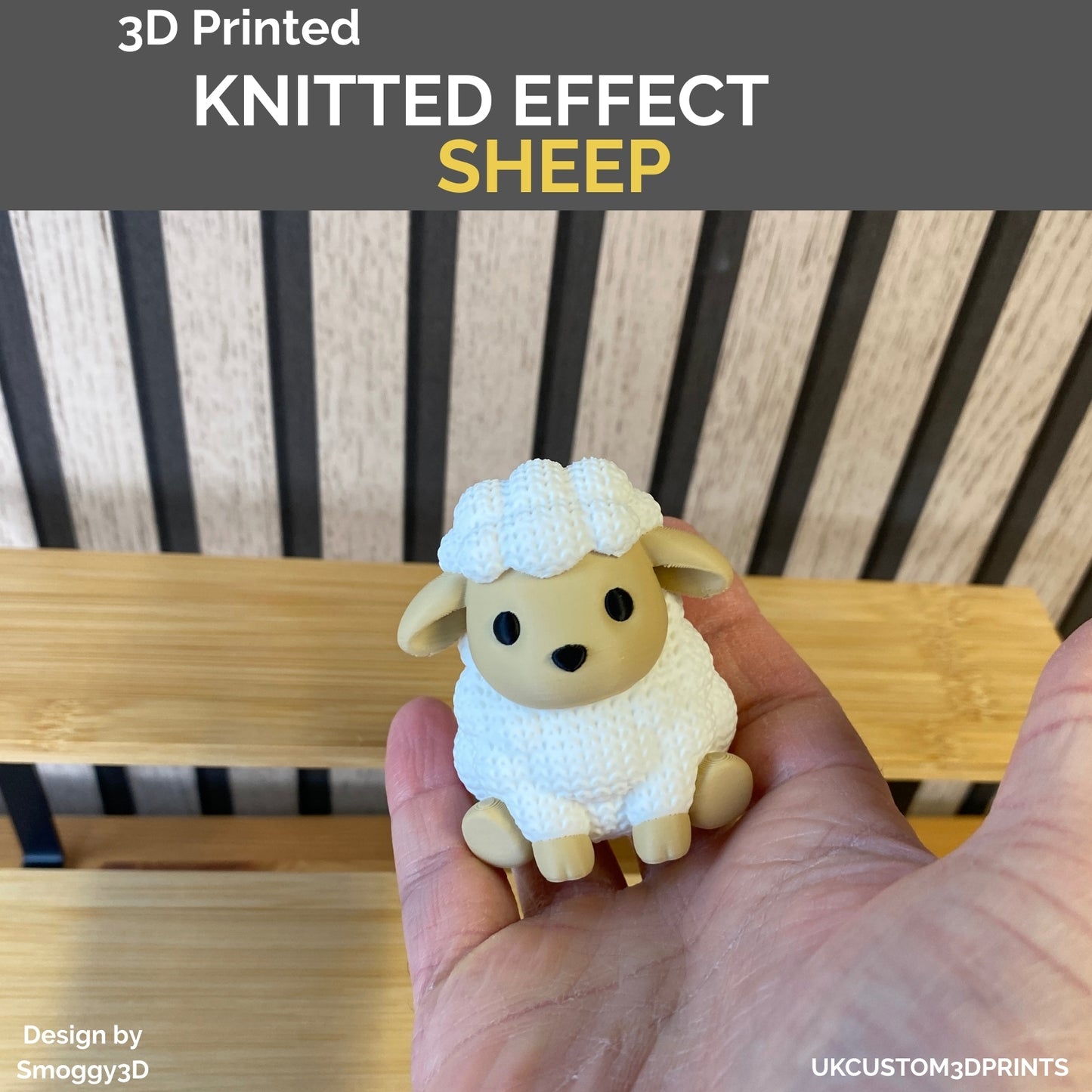 3D Printed Sheep - Knitted Effect