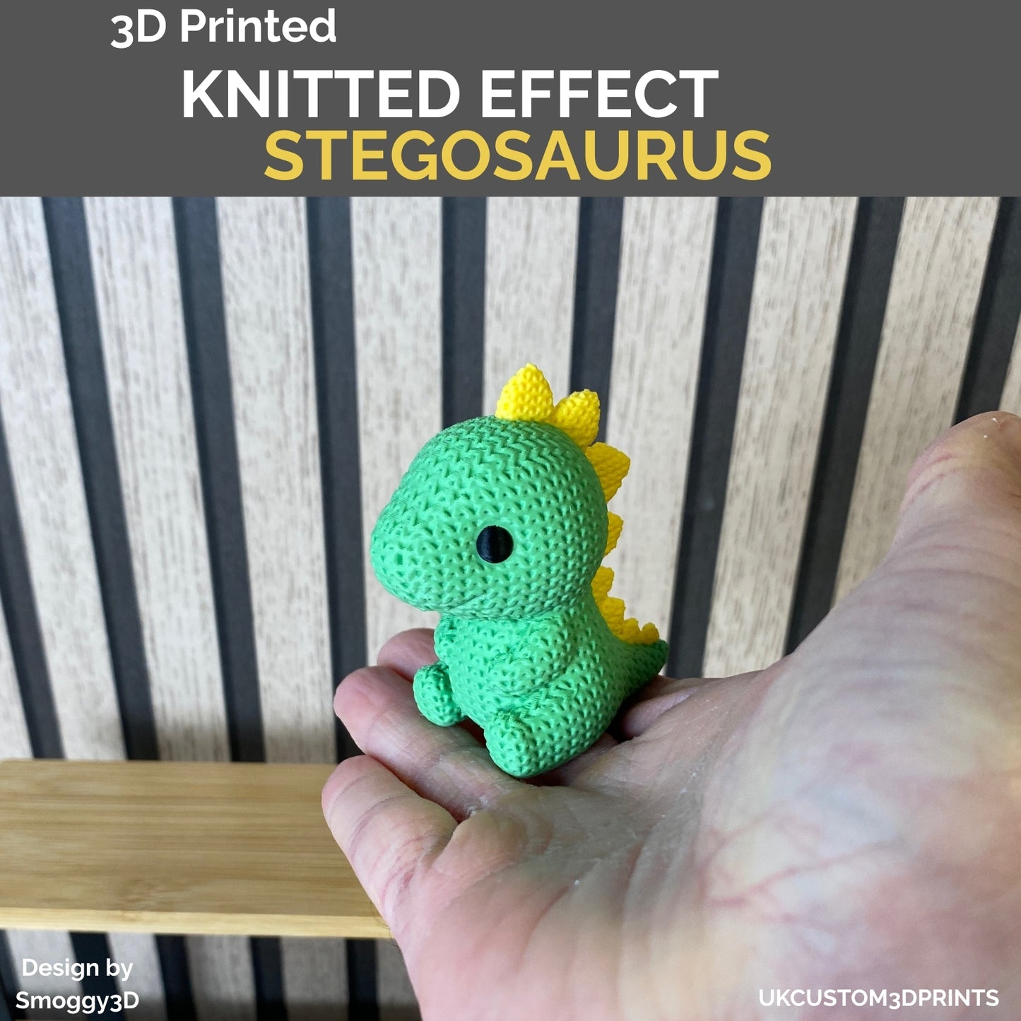 3D Printed Stegosaurus - Knitted Effect