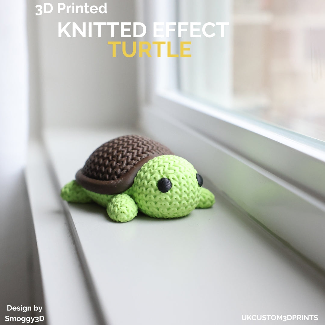 3D Printed Turtle - Knitted Effect