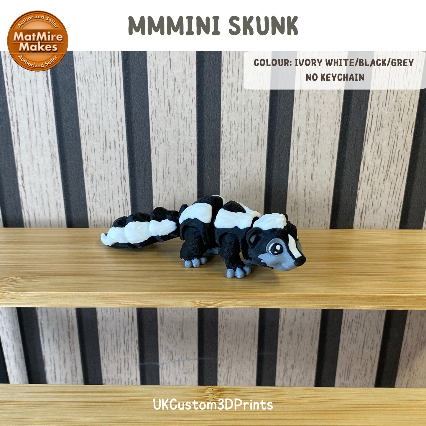 MMMini Skunk Fidget - Optional Keychain