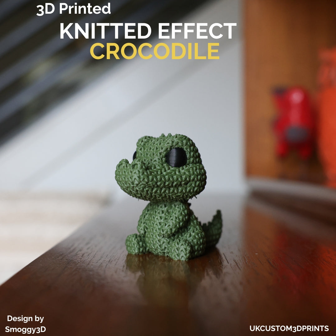 3D Printed Crocodile - Knitted Effect