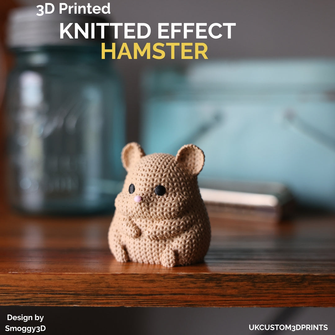 3D Printed Hamster - Knitted Effect