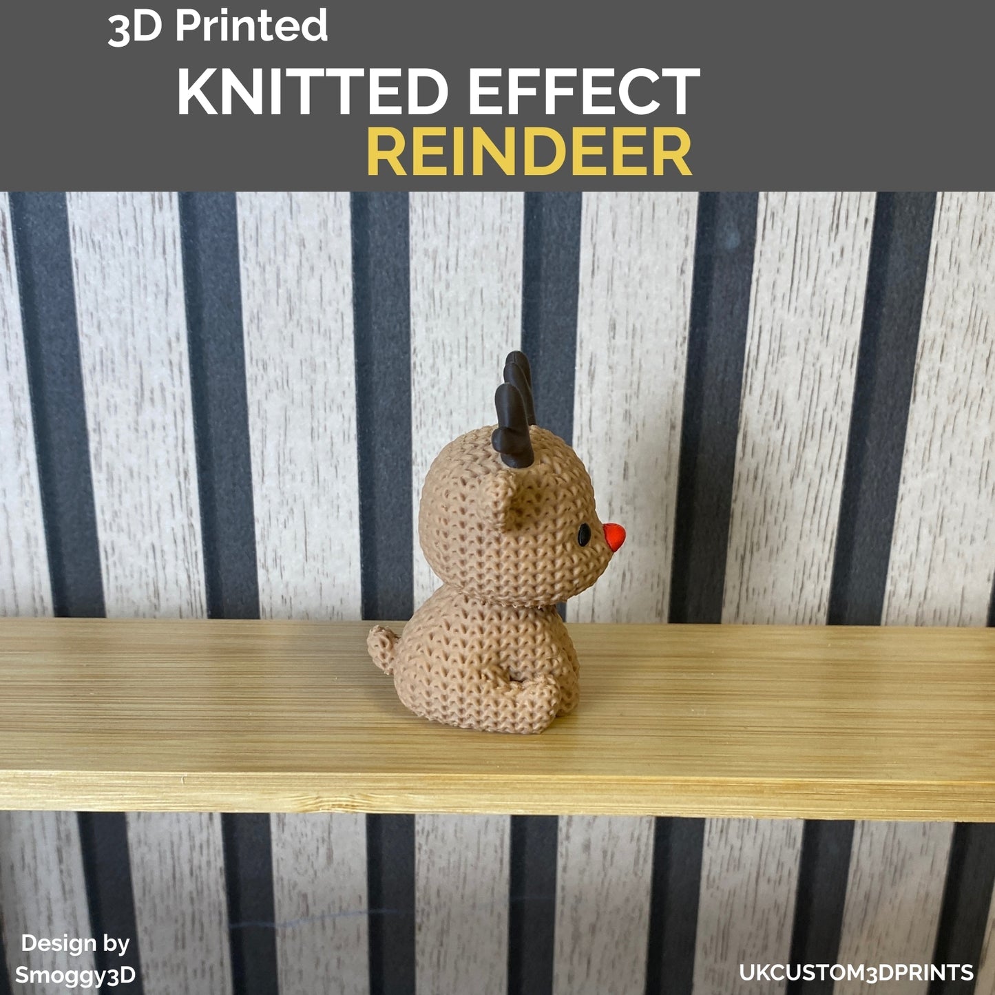 3D Printed Reindeer - Knitted Effect