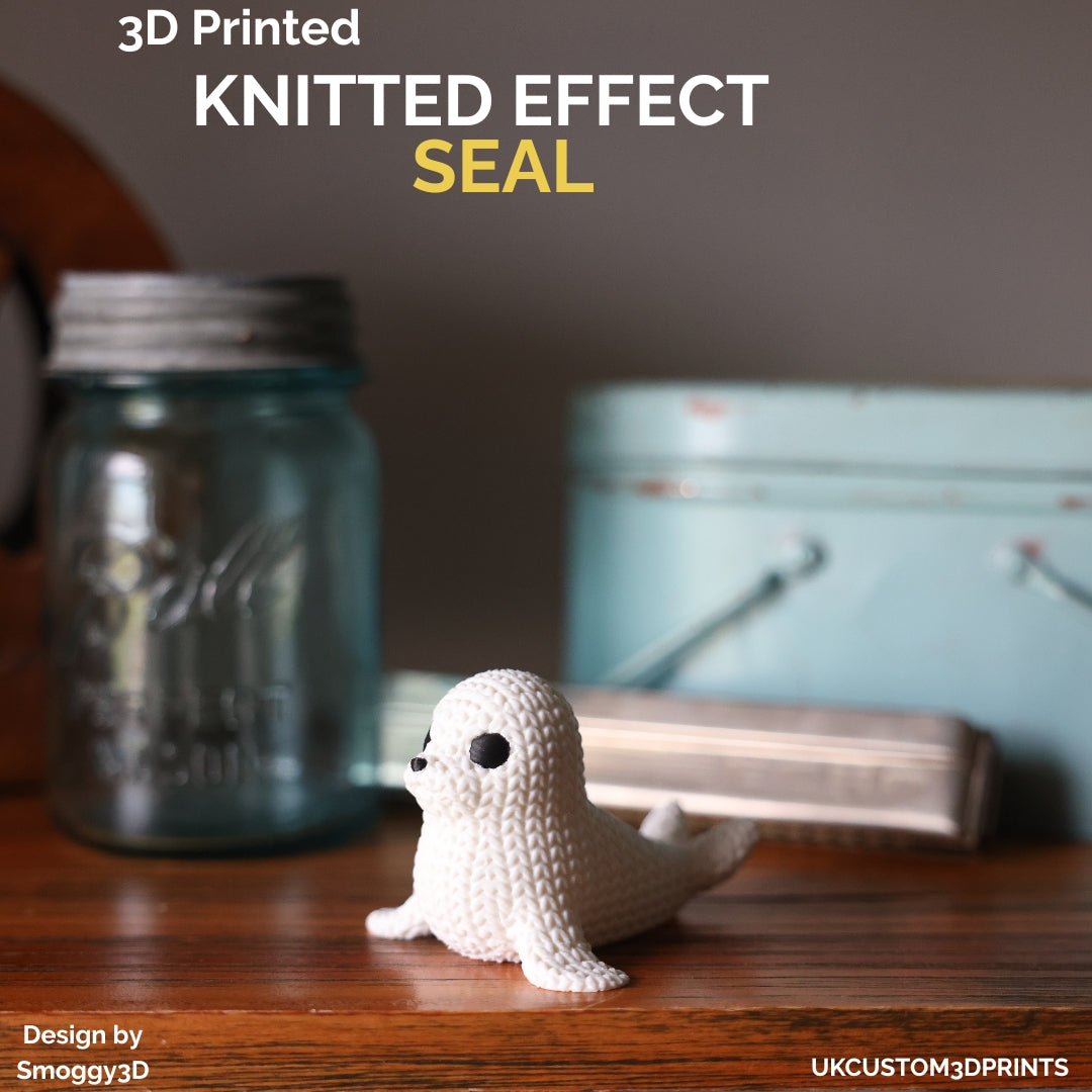 3D Printed Seal - Knitted Effect