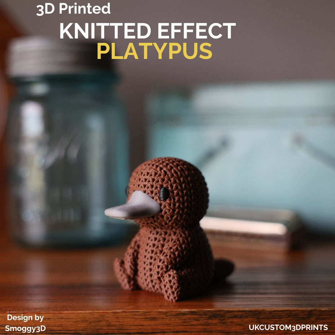 3D Printed Platypus - Knitted Effect