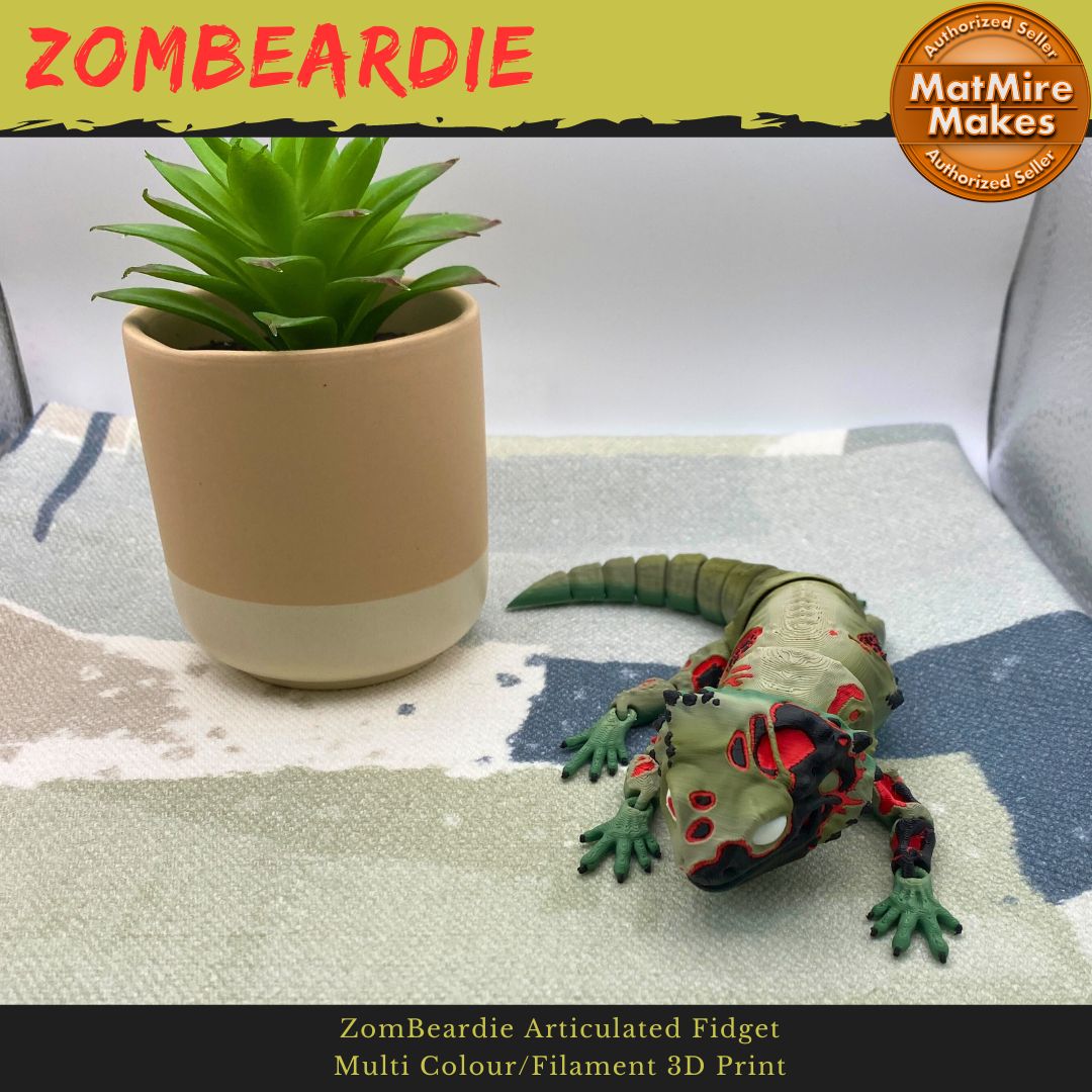 ZomBeardie Articulated Bearded Dragon