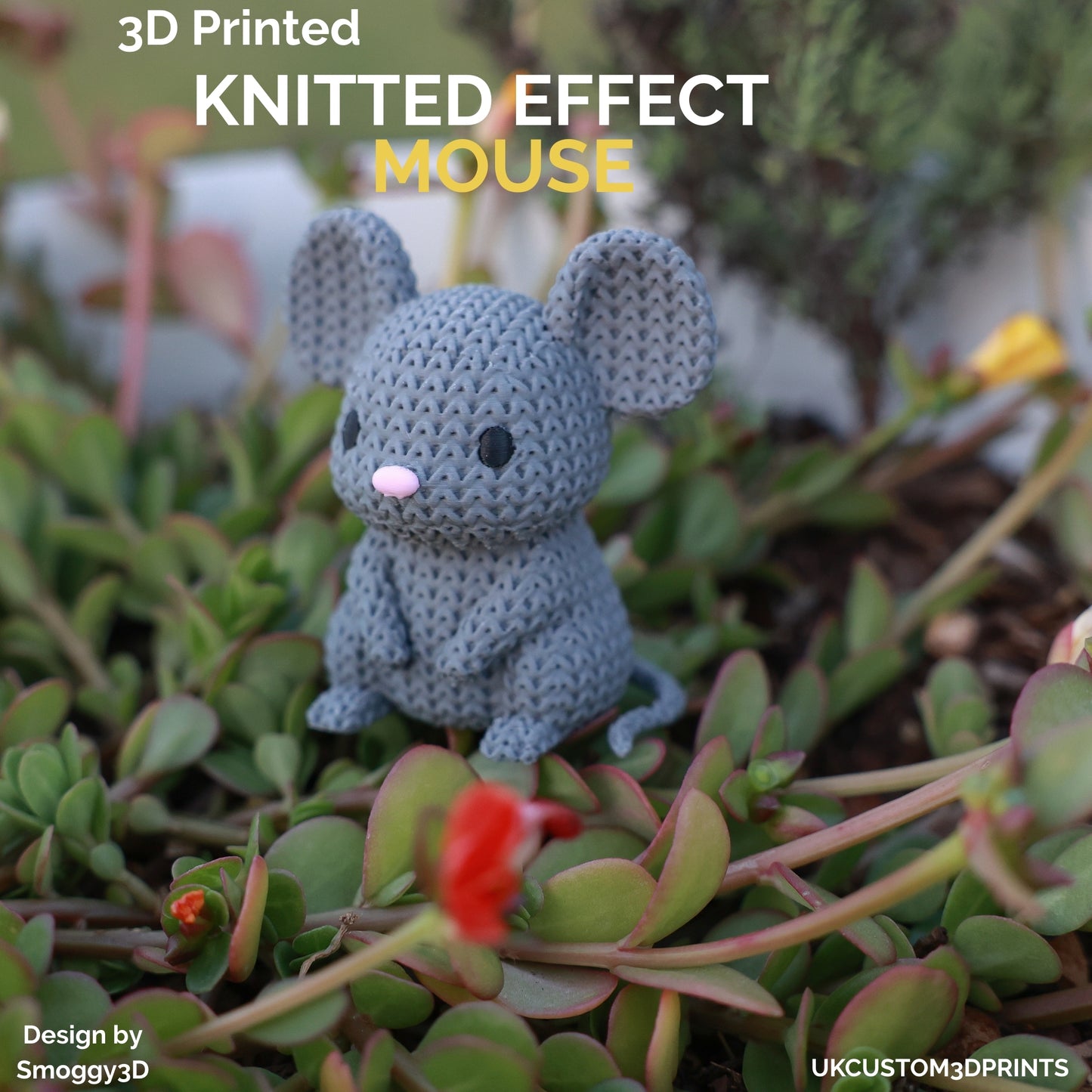 3D Printed Mouse - Knitted Effect