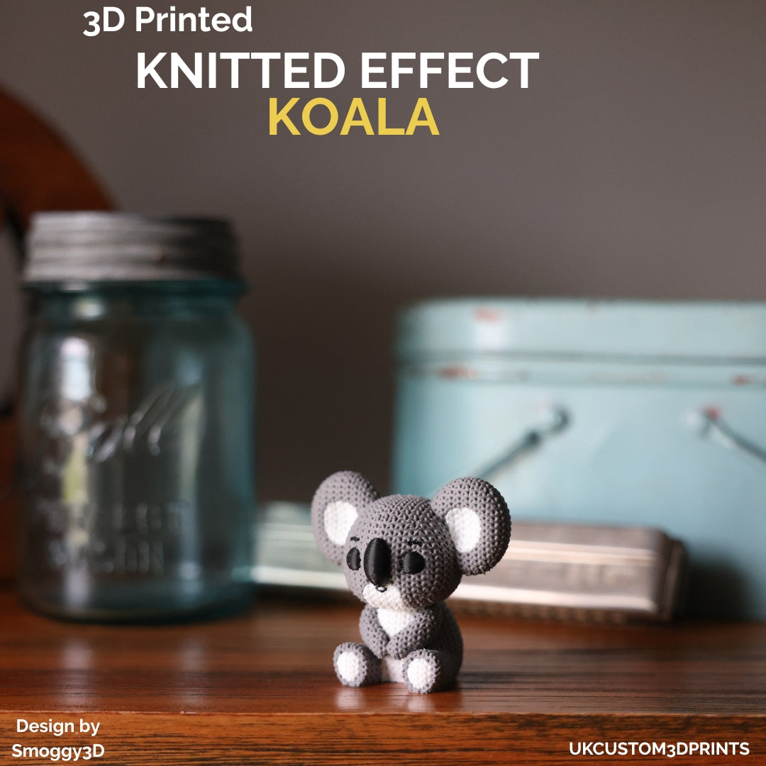 3D Printed Koala - Knitted Effect