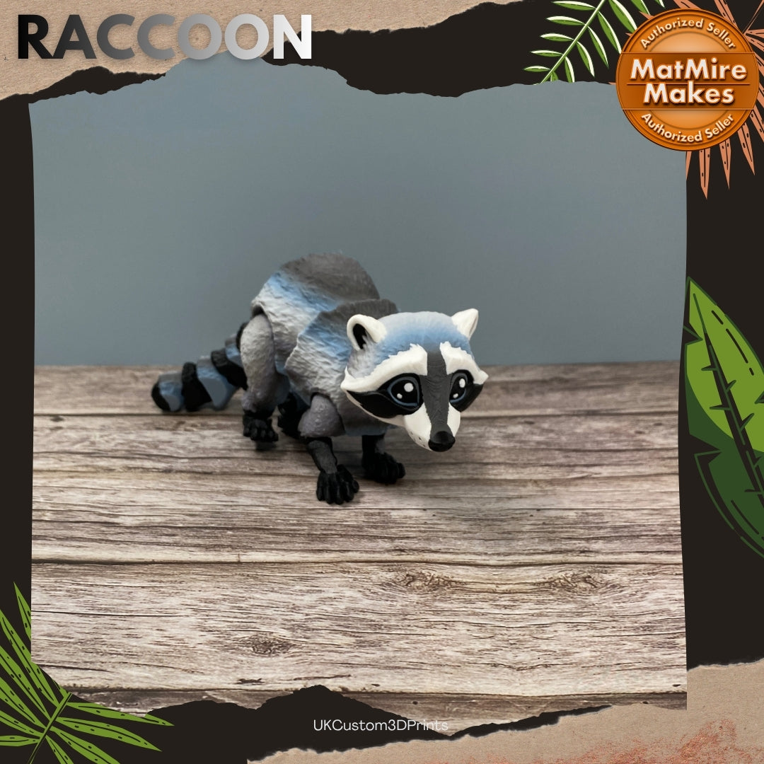 3D Printed Articulated Raccoon