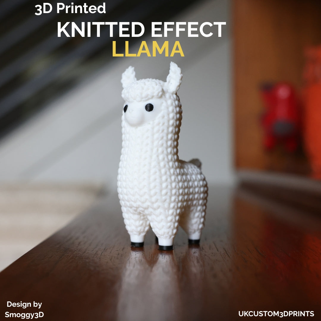 3D Printed Llama - Knitted Effect