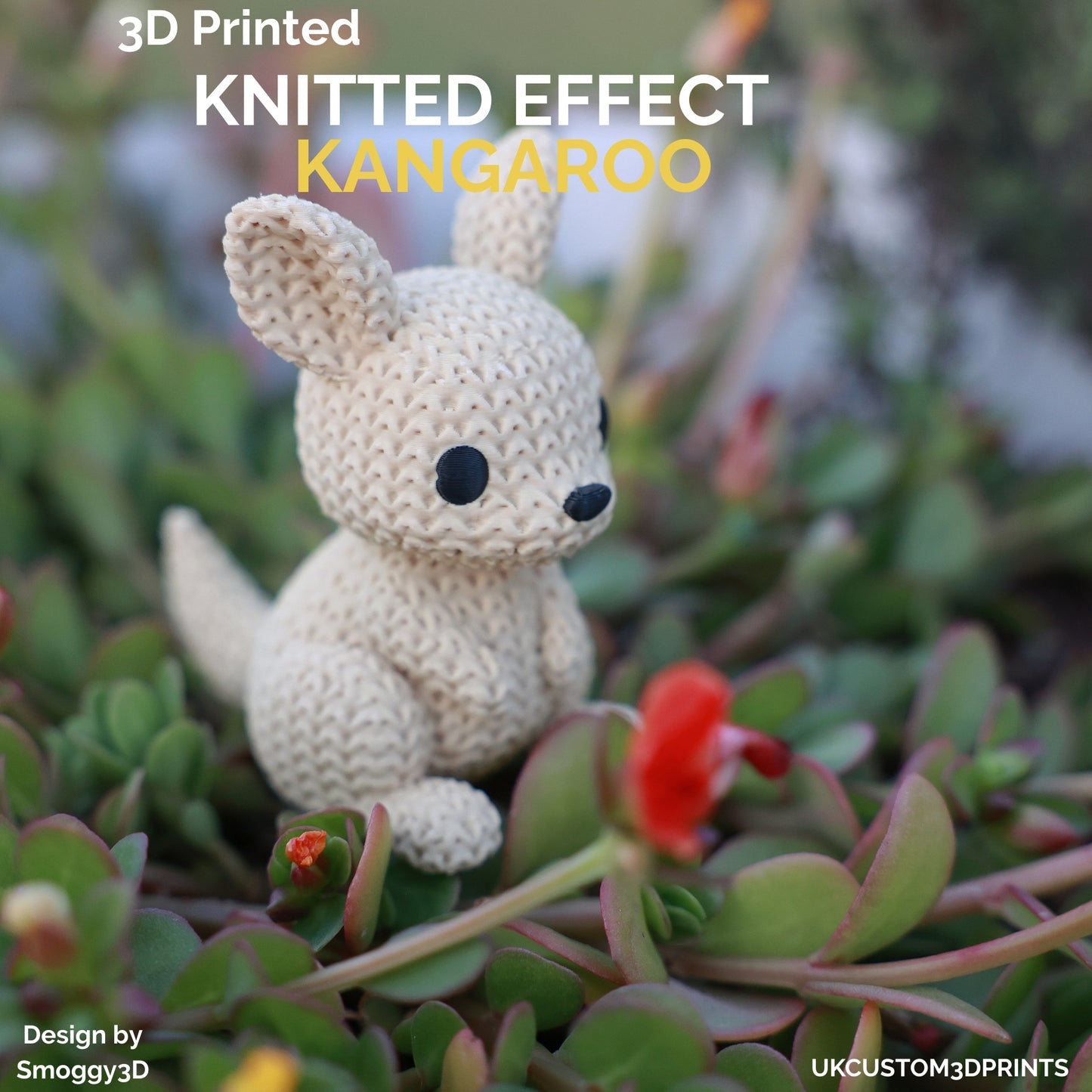 3D Printed Kangaroo - Knitted Effect