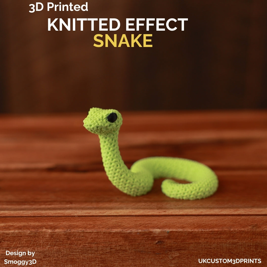 3D Printed Snake - Knitted Effect