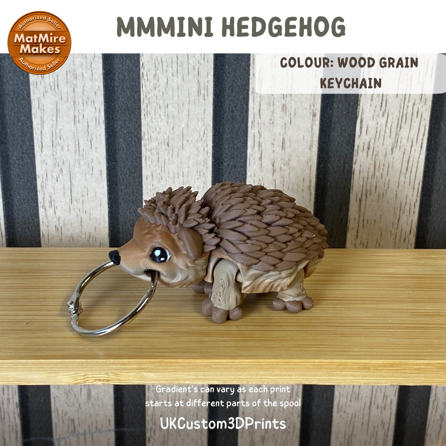 MMMini Hedgehog Fidget - Optional Keychain