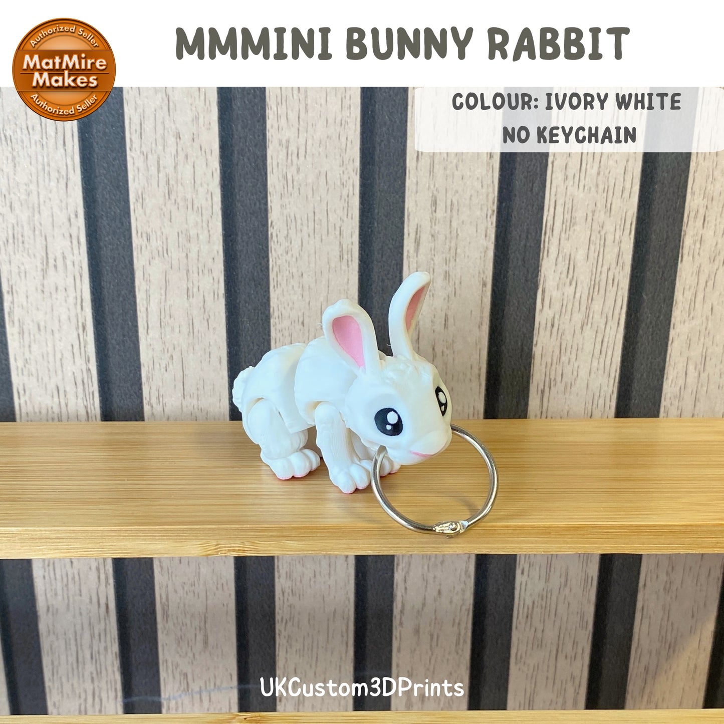 MMMini Bunny Rabbit Fidget - Optional Keychain