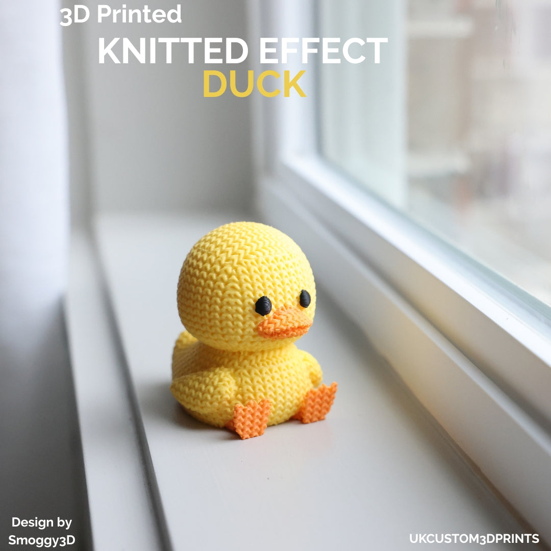 3D Printed Duck - Knitted Effect