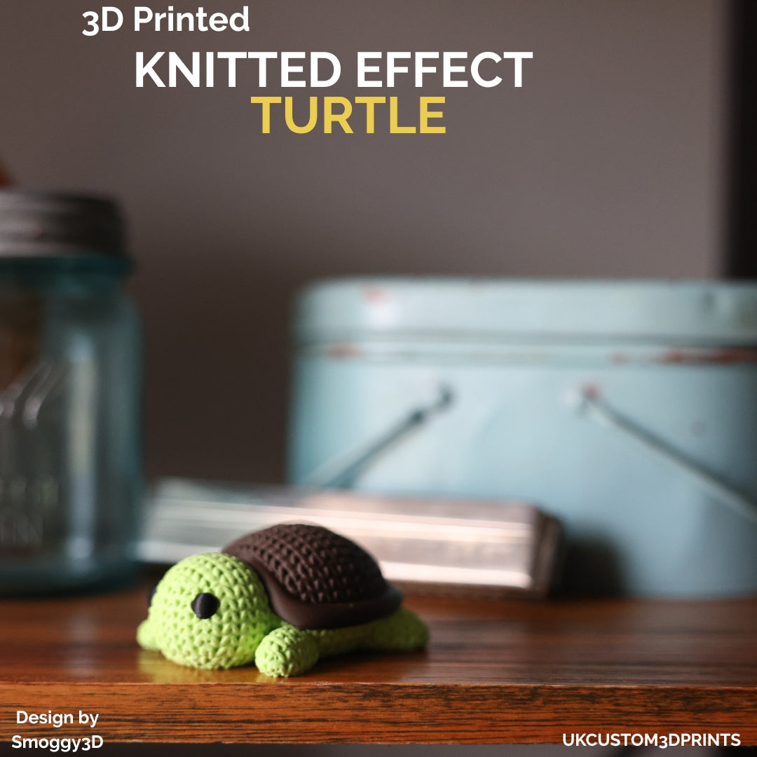 3D Printed Turtle - Knitted Effect