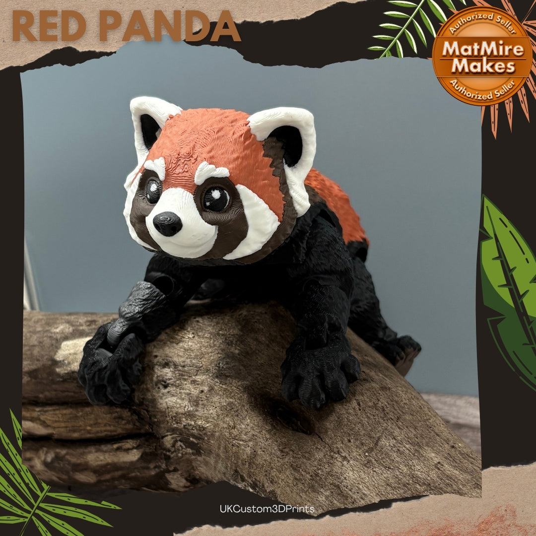 3D Printed Articulated Red Panda