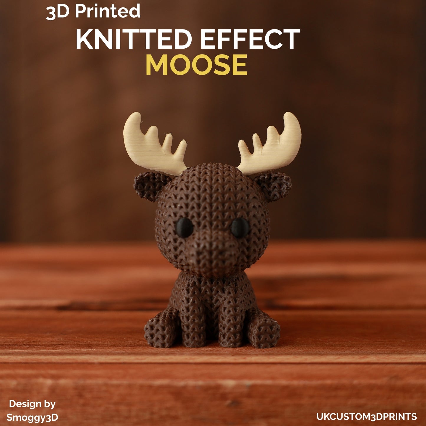 3D Printed Moose - Knitted Effect
