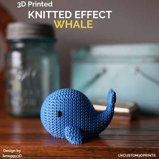 3D Printed Whale - Knitted Effect